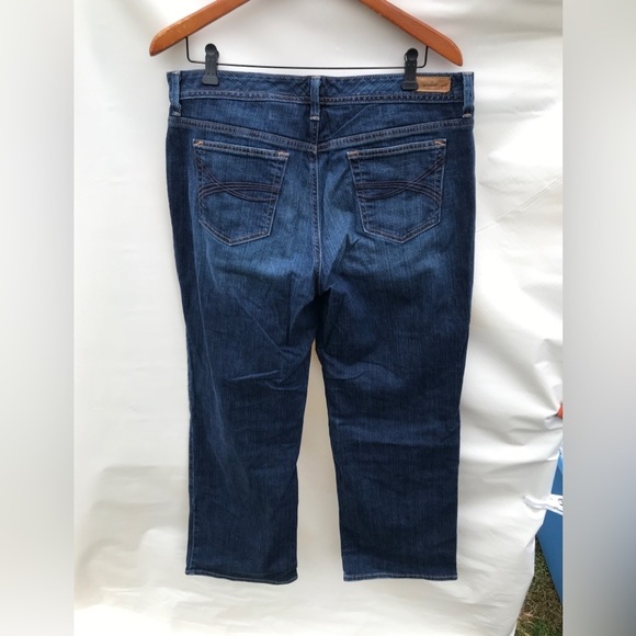 Eddie Bauer Jeans Womens 16R Bootcut High Rise Blue Denim - Picture 6 of 9